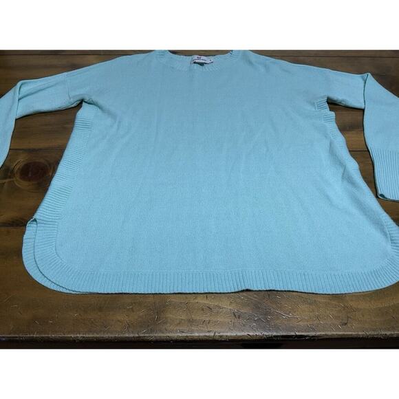 Vineyard Vines Womens Merino Wool Blend Sweater Green Crew Neck Pullover Size S - Picture 2 of 8